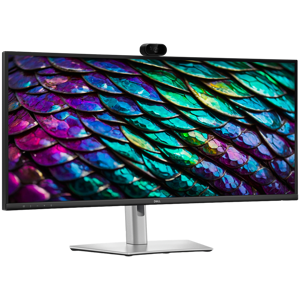 Monitor Dell 34 P3426WEB Curved Conferencing, 3440x1440, WQHD,100Hz, IPS Antiglare, 21:9, 1500:1, 350 cd/m2, 8ms/5ms, 178/178, DP, HDMI, 2xUSB-C (DP/PD), USB-B, 2xUSB A, RJ-45, Speakers, Cam, Mic, Til