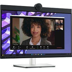 Monitor DELL P2424HEB Video Conferencing 24", 1920x1080 FHD, IPS Antiglare, 16:9, 1000:1, 250 cd/m2, 8ms/5ms, 178/178, 2xDP, HDMI, 2xUSB-C (DP/PD), USB-B, 3xUSB-A, RJ-45, Audio line out, 2x5W Speaker,