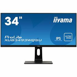 Monitor IIYAMA XUB3493WQSU-B1 ,34”, IPS, 3440x1440px, 4ms, 2x HDMI, 1x DP, 2x USB, AMD FreeSync, 75Hz, zvučnici