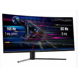 Monitor LC POWER LC-M34-UWQHD-165-C (34" VA, 165Hz, 3440 x 1440 UWQHD, zakrivljeni, gaming crni)