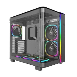 Kućište za računalo gaming MONTECH KING 95 PRO (staklo otporno na udarce, ARGB, crna)