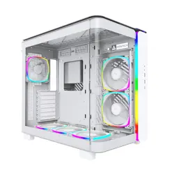 Kućište za računalo MONTECH KING 95 PRO (bijelo, staklo otporno na udarce, ARGB)