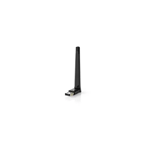 Mrežna kartica adapter USB, NEDIS WSNWA600BK, AC600, Dual Band, crni