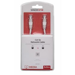 Mrežni kabel SINOX ONE SOC4505, CAT5 bijeli, 5 m