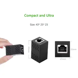 Mrežni konektor RJ45 UGREEN (Ž na Ž) crna