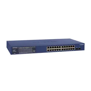 Mrežni prekidač NETGEAR GS724TP-300EUS (plava, upravljani L2/L3/L4, Gigabit Ethernet (10/100/1000), Power over Ethernet (PoE))