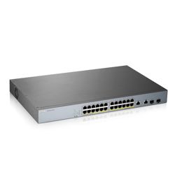Mrežni prekidač ZYXEL GS1350-26HP-EU0101F (Upravljani L2 Gigabit Ethernet (10/100/1000), Power over Ethernet (PoE), Siva)