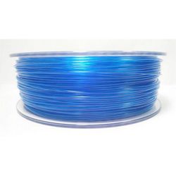 Filament for 3D, PET-G, 1.75 mm, 1 kg, blue transp