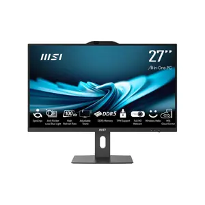 MSI AIO PRO AP272P 14M-881XEU i5-14400 27" IPS LED FHD Non-Touch Anti-Glare 16GB SSD500GB M.2 AX211 WiFi 6E NoOS Black