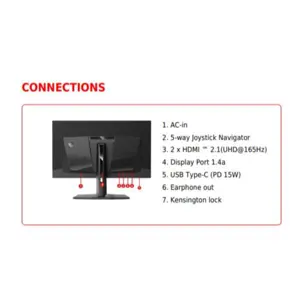 MSI MAG 321UP QD-OLED computer monitor 80 cm (31.5") 3840 x 2160 pixels 4K Ultra HD Black
