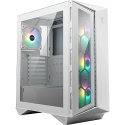Kućište MSI MPG GUNGNIR 110R White Mid Tower (4x 120mm ARGB ventilator, 1 do 6 ARGB kontrolna ploča, USB Type-C, kaljeno staklo, ATX, mATX, mini-ITX) bijelo