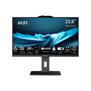 MSI Pro AP242P Intel® Core™ i5-14500 60.5 cm (23.8") 1920 x 1080 pixels All-in-One PC 16 GB DDR5-SDRAM 512 GB SSD Windows 11 Pro Wi-Fi 6E (802.11ax) Black