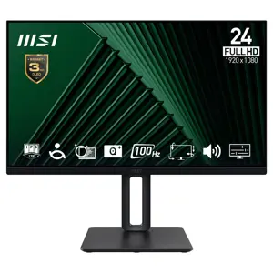 MSI Pro MP245PG 24 inch IPS FHD HDMI/DP Pivot - Flat Screen - 61 cm