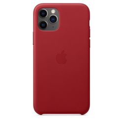 Maska za mobitel APPLE iPhone 11 Pro Leather Case crvena