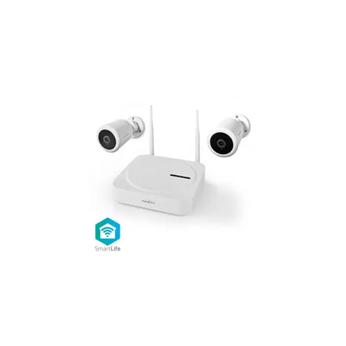 Nadzorna IP kamera set NEDIS SLNVR201CWT, 2x kamera, SmartLife, FHD 1080p, IP65, noćni vid, bijela