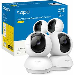 Nadzorna kamera TP-LINK Tapo C200P2 (IP, 2MP, IR, PT, WiFi, unutarnja, daljinski, 2 komada)