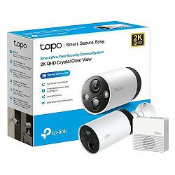 Nadzorna kamera TP-LINK Tapo C420S1 + Tapo H200 Hub (4MP/2K, IR, WiFi, AI detekcija, vanjska/unutarnja)