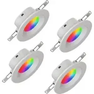 Nanoleaf Essentials Smart Downlight - oświetlenie punktowe (4 sztuki) (technologia Matter, Wi-Fi)