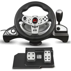 NanoRS RS700 Gaming Controller Black, Silver USB Steering wheel Analogue / Digital Android, PC, PlayStation 4, Playstation 3, Xbox One.