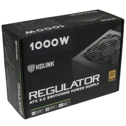 Napajanje Kolink, Regulator 80 PLUS Gold PSU, ATX 3.0, PCIe 5.0, modularno - 1000 Watta (modularno, 80 PLUS Gold, ATX 3.0, PCIe 5.0)