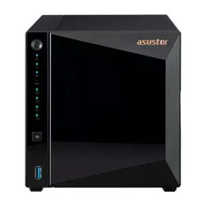 NAS Asustor AS3304T v2; Tower; 4x (3.5" SATA HDD/ 2.5" SSD); Realtek RTD1619B, 2GB DDR4, 1x 2.5GbE, 3x USB 3.2