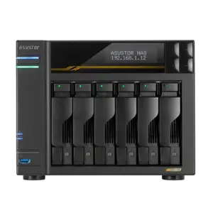 NAS Asustor AS6808T; Tower; 8x (3.5" SATA HDD/ 2.5" SSD); AMD Ryzen Embedded V3C14; 16G ECC DDR5 SODIMM (max. 64GB), 2x 10GbE, 2x 5GbE, 4x M.2 2280 NVMe PCIe 4.0, 2x USB4, 2x USB 3.2 Gen, 1x optional 