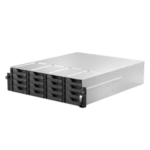 NAS Asustor Lockerstor 16R Pro AS7216RDX, 3U rack, 16x (3.5" SATA HDD/ 2.5" SSD), AMD Ryzen 7 Pro 7745 8C 3.8GHz (up to 5.3GHz), 16GB ECC DDR5 4800 (Max. 192GB), 1x M.2 NVMe slot (PCIe Gen5x4), 2x 10G