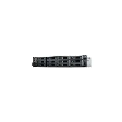 Mrežni poslužitelj SYNOLOGY RS2423RP+ (2U RACK, 12x 3.5" SATA HDD/2.5" SATA HDD, AMD Ryzen V1780B, 8GB DDR4 ECC UDIMM max. 32GB, 2x 1GbE RJ-45, 1x 10GbE RJ-45)