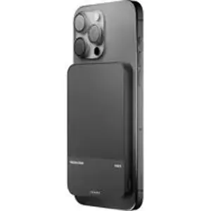 Native Union (Re)Classic Qi2 Power Bank - magnetyczny powerbank 5000 mAh kompatybilny z MagSafe i Qi2, kabel USB-C - USB-C 15 cm w zestawie (black)