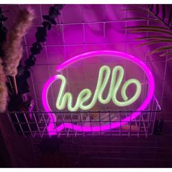 NEON LED svjetiljka "Hello" FM-NL41