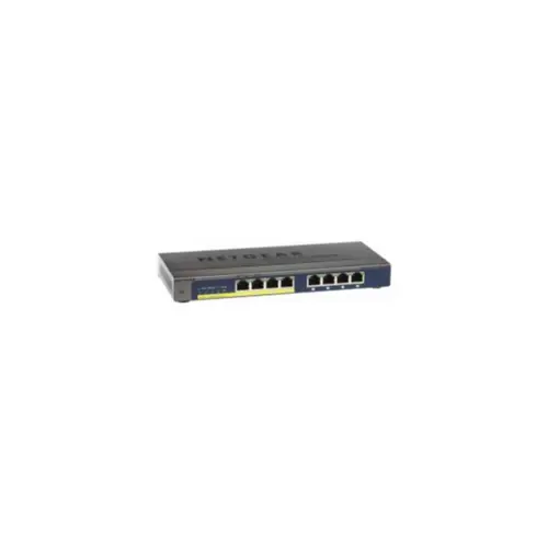Mrežni prekidač NETGEAR GS108PP (Gigabit Ethernet (10/100/1000), Power over Ethernet (PoE), crna)