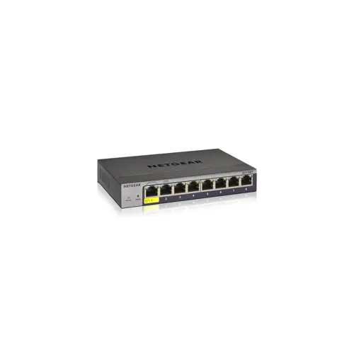 Upravljački Ethernet Prekidač NETGEAR GS108Tv3 (Gigabit Ethernet 10/100/1000, Siva)