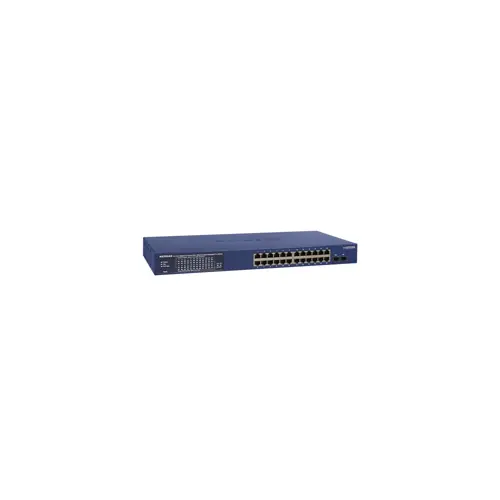 Mrežni prekidač NETGEAR GS724TP-300EUS (plava, upravljani L2/L3/L4, Gigabit Ethernet (10/100/1000), Power over Ethernet (PoE))