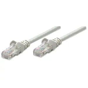 Network Cable, Cat6 certified, CU, U/UTP, PVC, 1.5 m, Gray