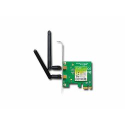 NIC TP-Link TL-WN881ND, PCI Express (x1) Adapter, 2,4GHz Wireless N 300Mbps, Detachable Omni Directional Antenna 2 x 2dBi (RP-SMA)