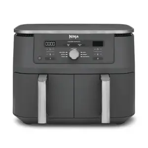 Ninja DZ400EU fryer Double 9.5 L Stand-alone 2470 W Hot air fryer Grey