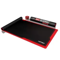 Nitro Concepts Deskmat, 1200x600mm - black/red