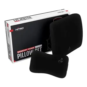 Nitro Concepts Memory Foam Cushion Set - Black/Black