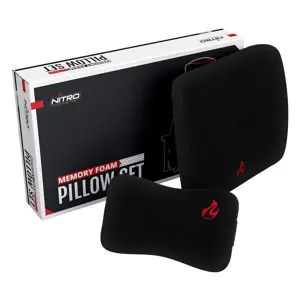 Nitro Concepts Memory Foam Cushion Set - Black/Red