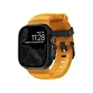 NOMAD Rocky Point Band - pasek do Apple Watch 46mm/49mm z FKM oraz tytanu (sol, black hardware)