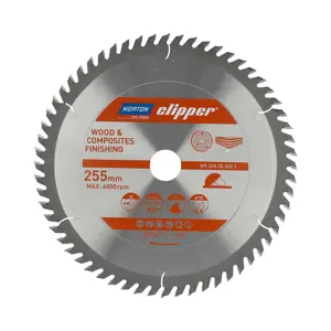 NORTON CIRCULAR SAW BLADE 250mm x 30mm x 60z WOOD & ATB COMPOSITES (3.2 / 2.2)