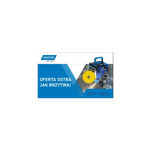 Komplet diskova za rezanje NORTON VULCAN 125mm x 1mm METAL/INOX 100 komada + 2x vlaknasti diskovi 100 komada.