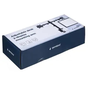 Nosač za monitor GEMBIRD MA-D2-01 (32", za stol) crna