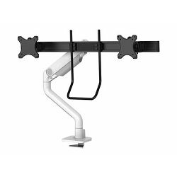 Nosač za monitor stolni NEOMOUNTS Dis Public Mount DS75S-950WH2 (2 monitora, po nosaču 17"- 32", do 8 kg, nagib +60° -60°, zkret +90° -90°, rotacija+180° -180°) 
