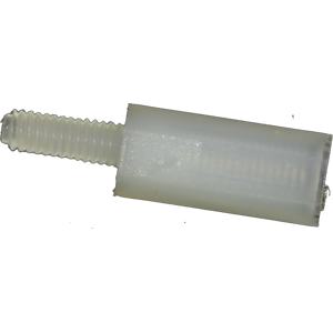 Nylon spacer M2 10 mm, 100 pcs.