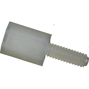 Nylon spacer M2 6 mm, 100 pcs.