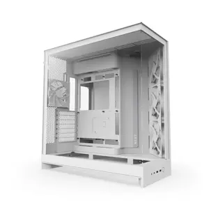 NZXT H9 FLOW (2025) MIDI TOWER CASE WITH WINDOW WHITE