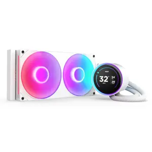 NZXT Kraken Elite 280 RGB Processor All-in-one liquid cooler 14 cm White 1 pc(s)