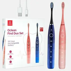 Oclean Flow Find Duo Set Adult Sonic toothbrush Blue, Pink