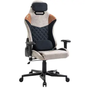 OFFC CHR HAPPYGAME 9301 BLCK/BRWN/BEIGE